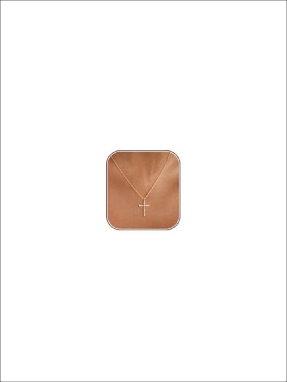 14K Gold Plated CZ Cross Pendant Necklace for Women Trendy